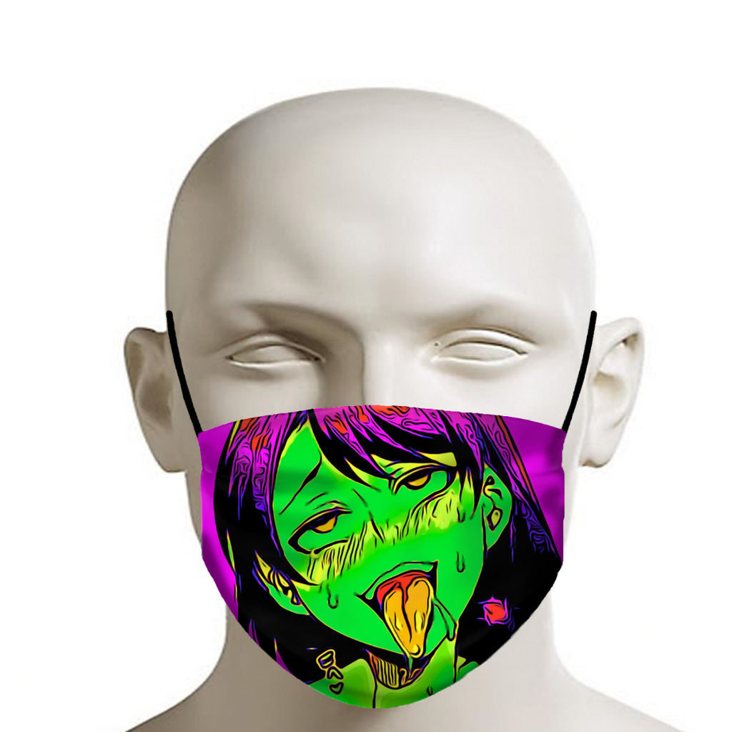 Ahegao Face Mask - Ahegao Mouth Mask