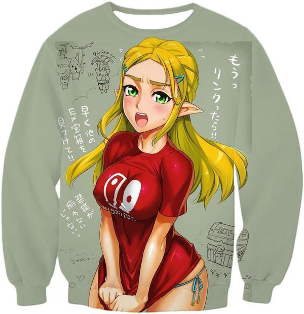 ahegao Sweater the legend of zelda princess - Ahegao Hoodie