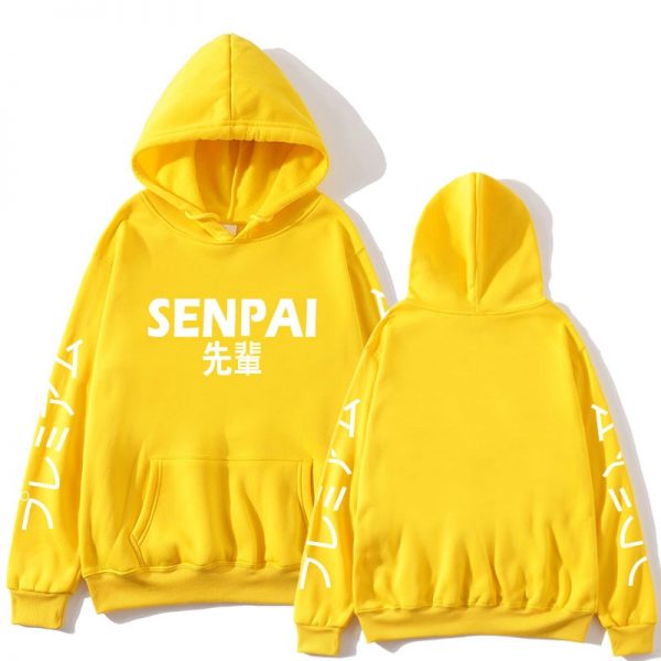 New Winter Anime Senpai Design Print Fleece Men s Hoodies Sweatshirts Men Women Streetwear Funny Black 4 - Ahegao Hoodie