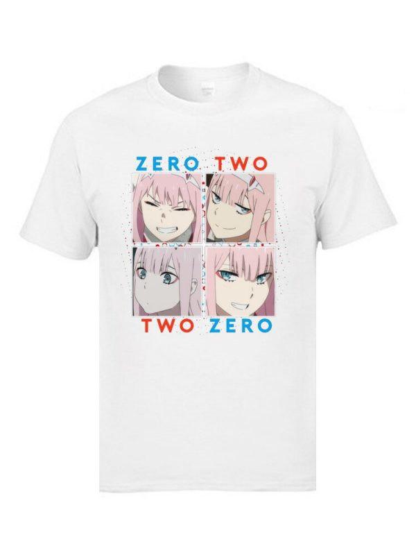 Darling In The Franxx Zero Two T Shirt Ahegao Japanese Anime Manga Comic Tshirts For Man 1 - Ahegao Hoodie