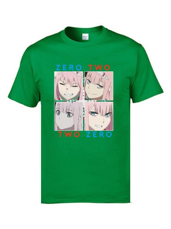 Darling In The Franxx Zero Two T Shirt Ahegao Japanese Anime Manga Comic Tshirts For Man 2 - Ahegao Hoodie