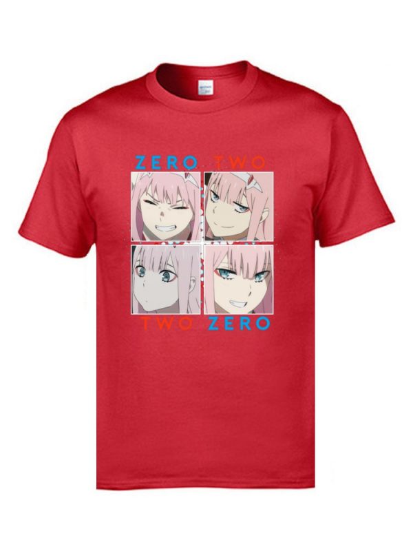 Darling In The Franxx Zero Two T Shirt Ahegao Japanese Anime Manga Comic Tshirts For Man 3 - Ahegao Hoodie