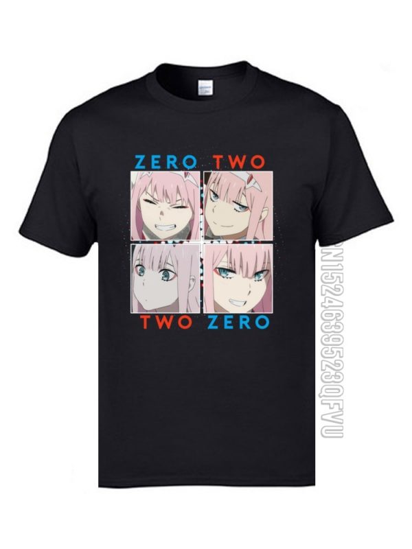 Darling In The Franxx Zero Two T Shirt Ahegao Japanese Anime Manga Comic Tshirts For Man - Ahegao Hoodie